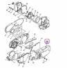 Couvercle carter moteur transmission pour Yamaha Majesty 125 de 2003 à 2009