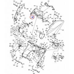 Cache entourage compteur pour Yamaha Tmax 530 de 2012 à 2016