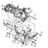 Support moteur droit pour Yamaha FJ 1200 de 1991 à 1993 