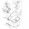 Couvre dosseret de selle noir pour Yamaha Tmax 500 de 2001 à 2007 