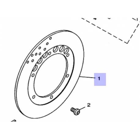 Disque de frein avant sr125