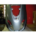 Cache centrale avant / tablier gris bleu pour YAMAHA MAJESTY 125 de 2006