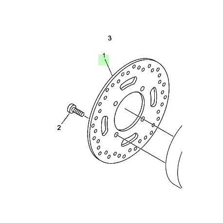 Disque frein arrière Xmax 125-250, Skycruiser 125 2006-2013