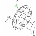 Disque frein arrière Xmax 125-250, Skycruiser 125 2006-2013